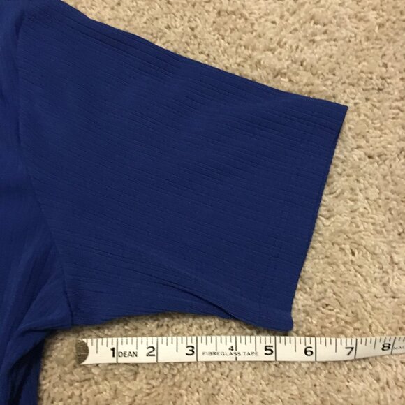 Vintage Made in Canada WE Phthalo Blue Ribbed T-Shirt - Picture 16 of 16